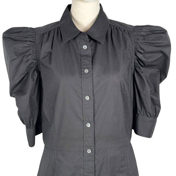 FRAME Gillian Dress in Black Size Medium - Picture 8 of 15